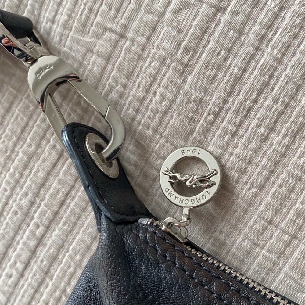 Longchamp Le Pliage Cuir Brown Leather Bag - Picture 4 of 12